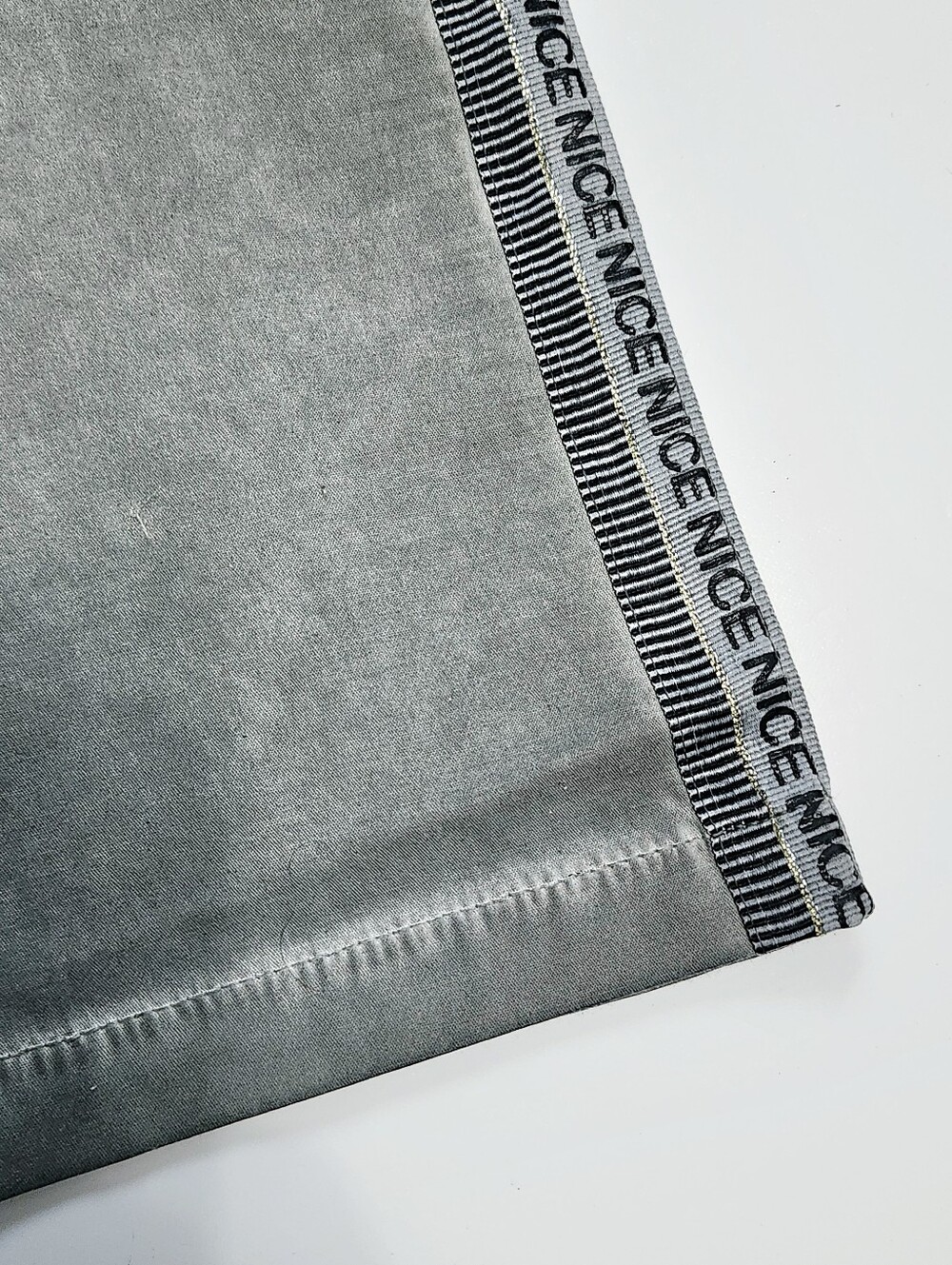 Zabaione Grey Jogger-Style Jeans with Side Print Tape - Picture 9 of 9